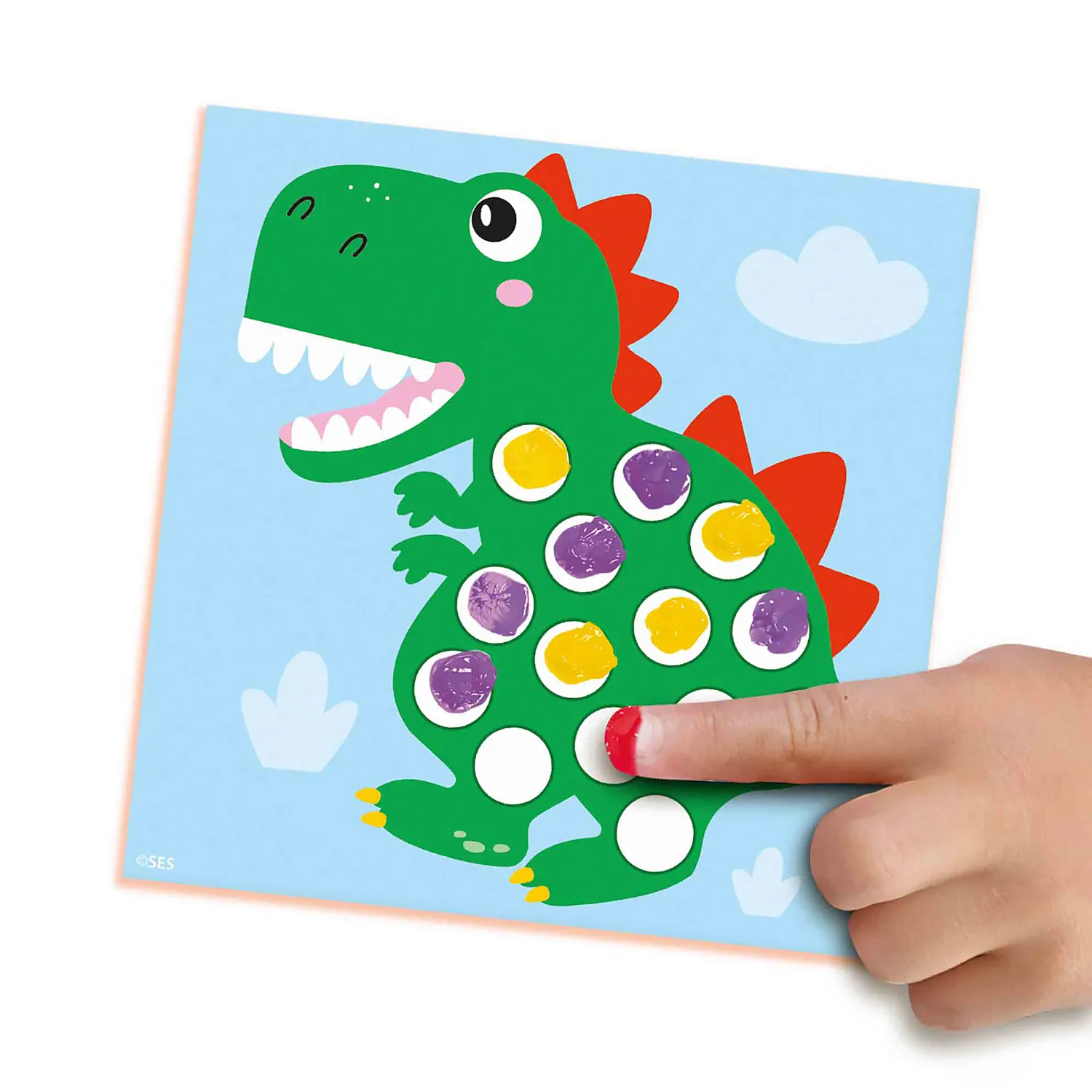 SES My First fingeraftryksmaling dino 10 kort