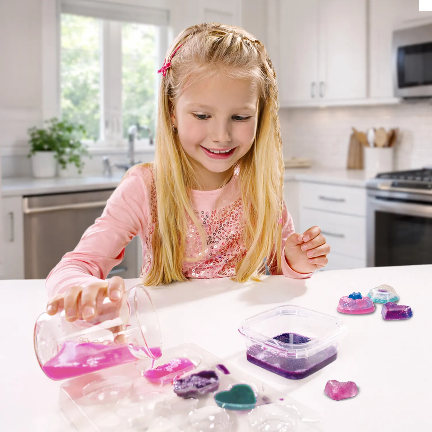 SES Creative Galaxy sæbelab sæt med glitter og forme
