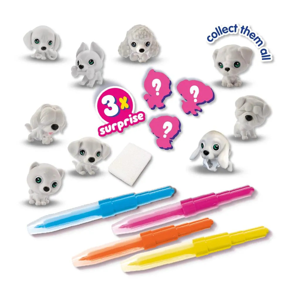 SES Blow Airbrush Puppy Surprise tuscher 3 hvalpe