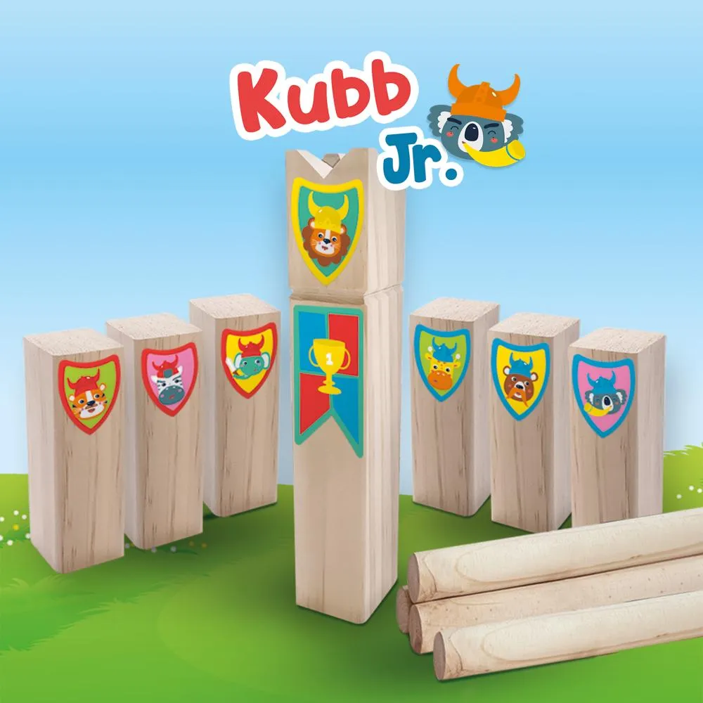 SES Kubb Jr. havespil i træ med taske