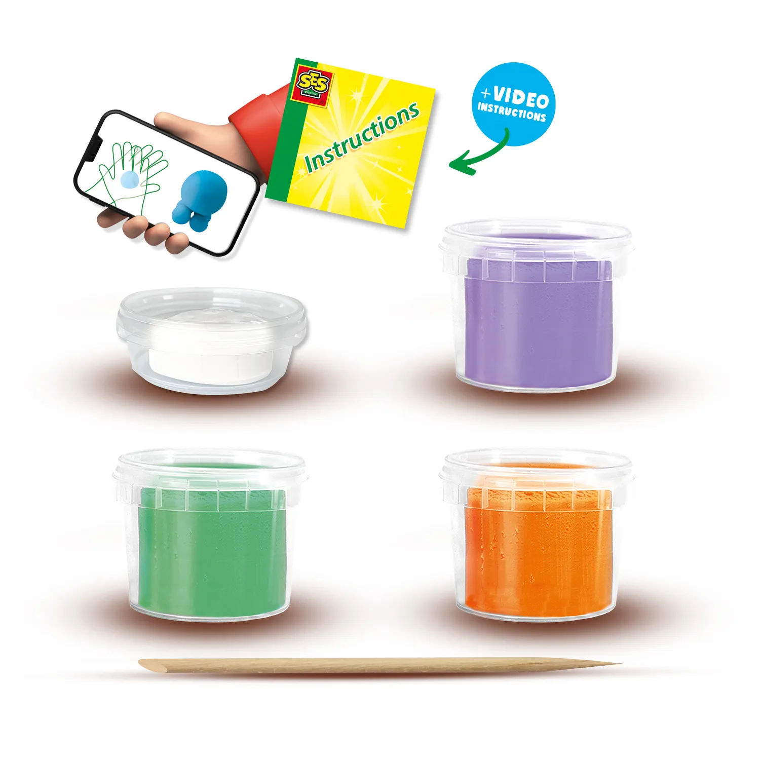 SES Creative FunDo modellervoks dinoer 310 g