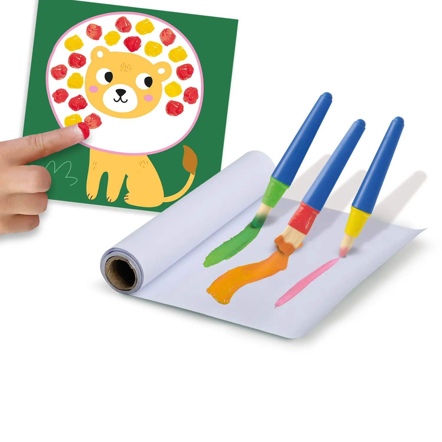 SES Creative My First Vingerverf fingermaling mega sæt 6 farver