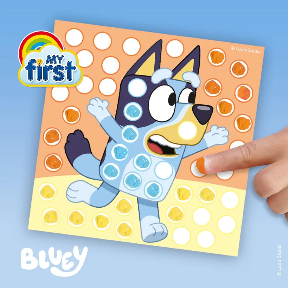 SES Creative Bluey fingermalingssæt 10 kort glutenfri