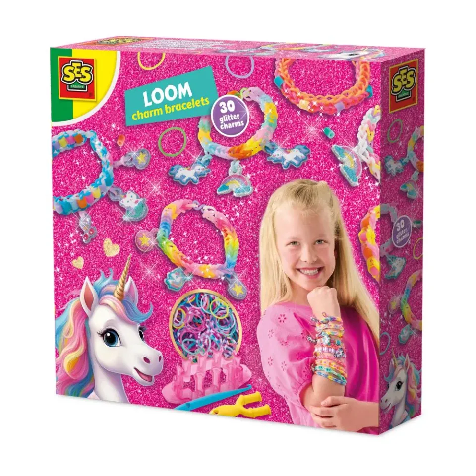 SES Creative Unicorn loom armbåndssæt 600 elastikker