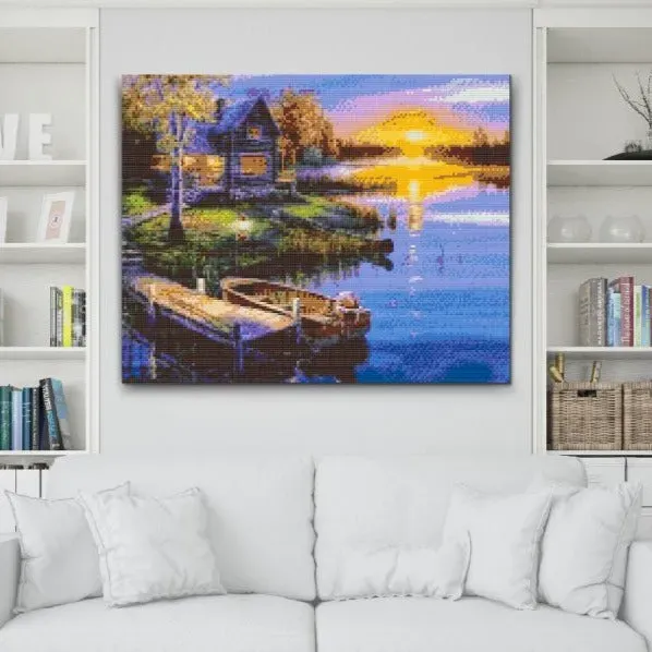 Road2Art Fisketur diamond painting 40x50 cm runde