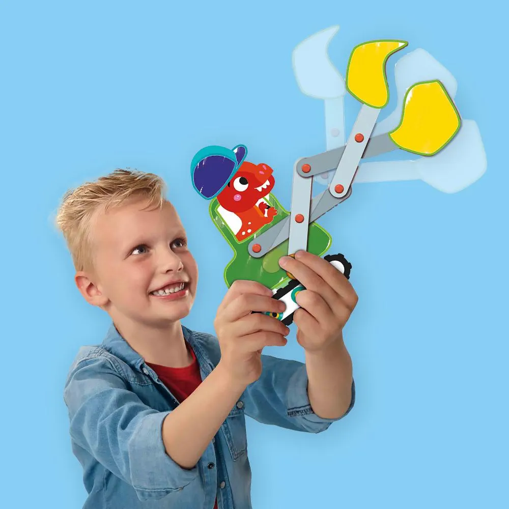 SES Creative Young Engineers dino byggesæt 4 stk bevægelige