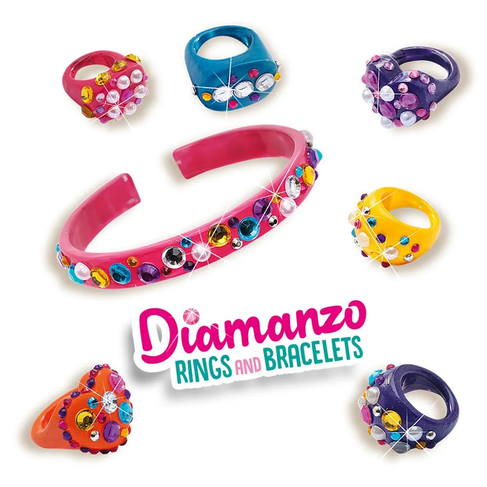 SES Creative Diamanzo ringe og armbånd smykkesæt