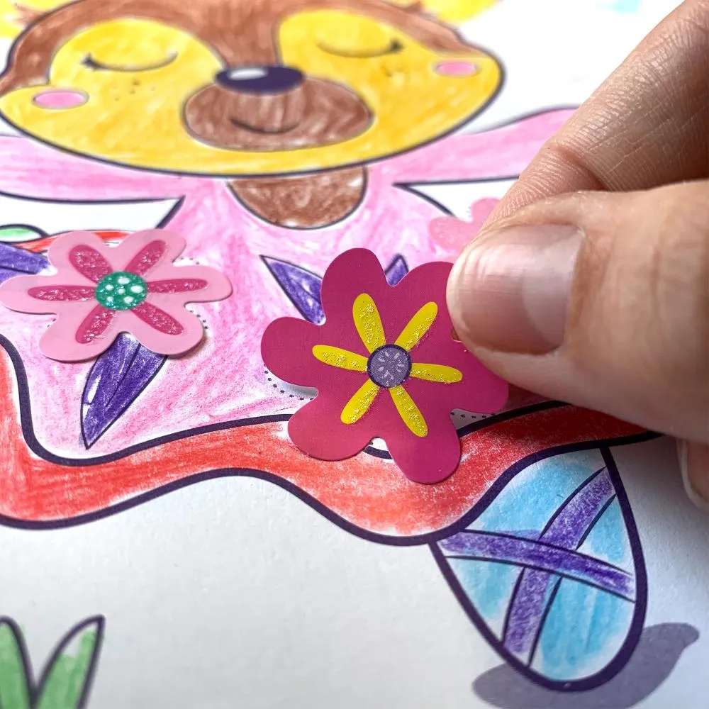 SES Creative Glitter malebog 3i1 enhjørning perler