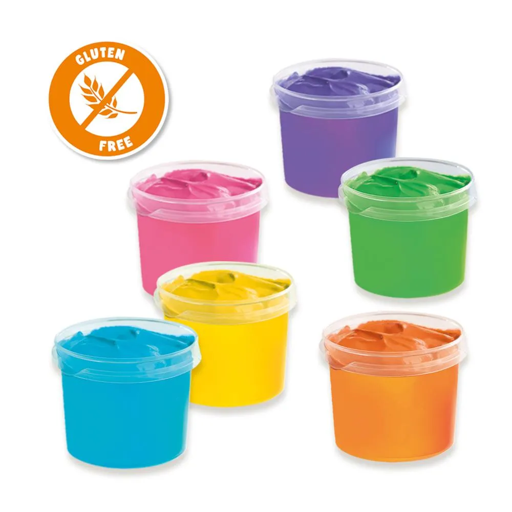 SES Creative fingermaling 6x110 ml med papir 2 m
