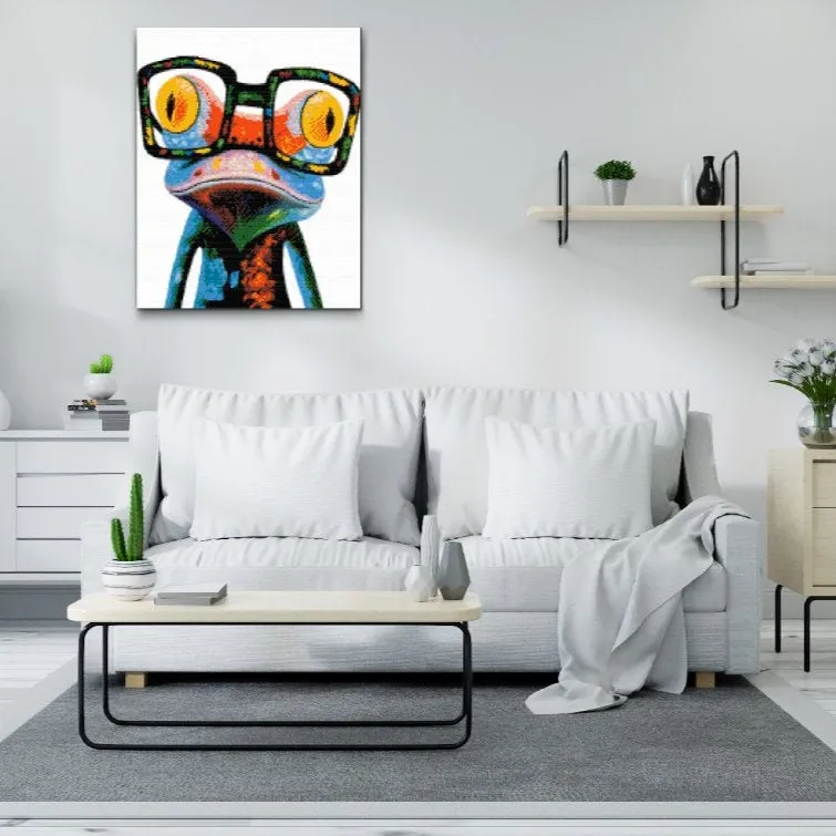 Road2Art Frø diamond painting 30x40 cm firkantede