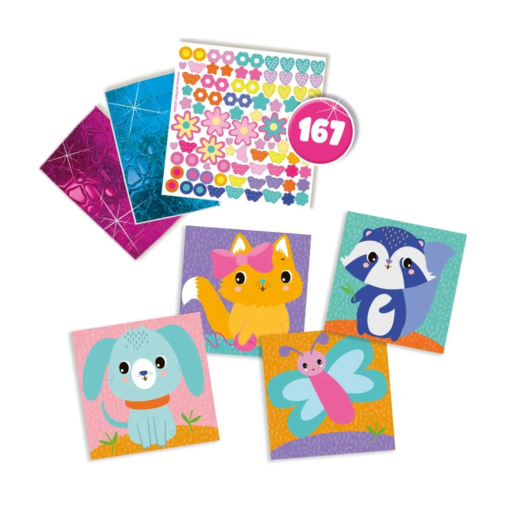 SES Creative Sticker Collage klistermærkesæt dyr