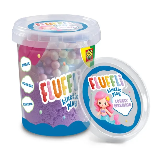 SES Creative Fluffli Havfrue leg 100 g lilla