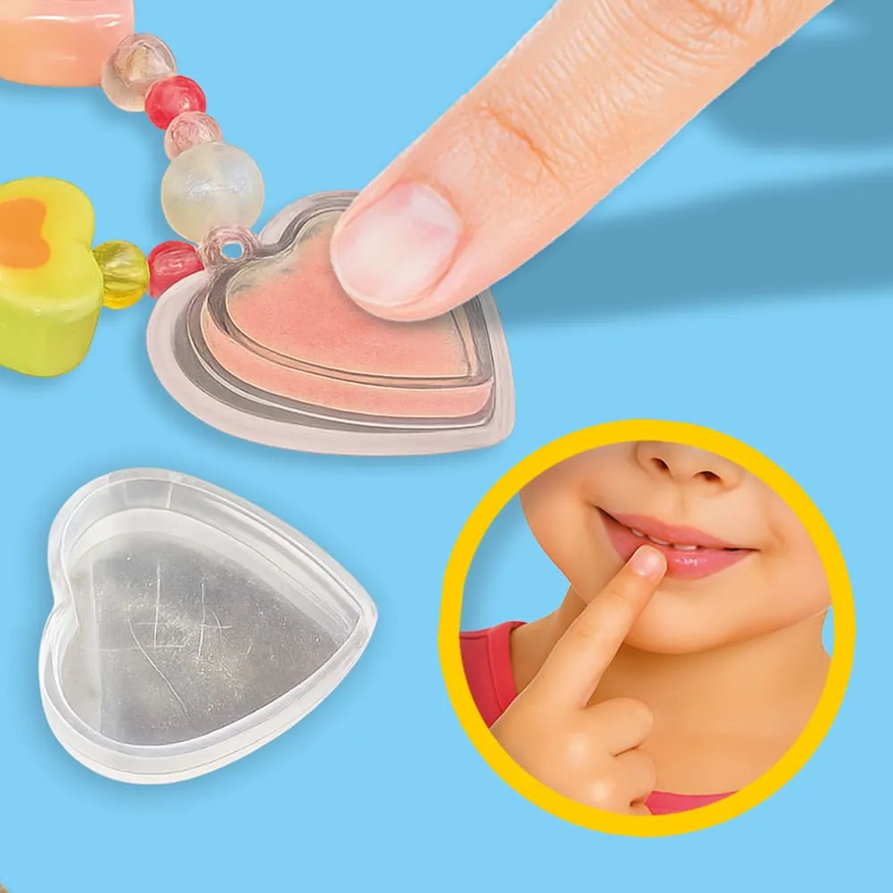SES Creative Lipgloss armbånd perlesæt med hjertevedhæng