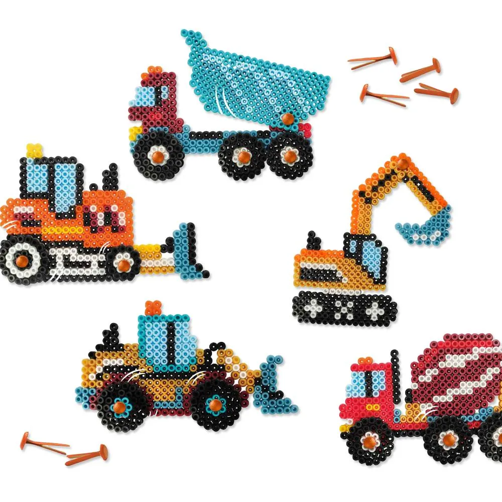 SES Creative Beedz Byggekøretøjer strygperler 2400 stk