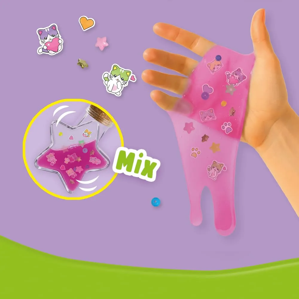 SES Creative Make Mix Slime Kitty Cuties lyserød