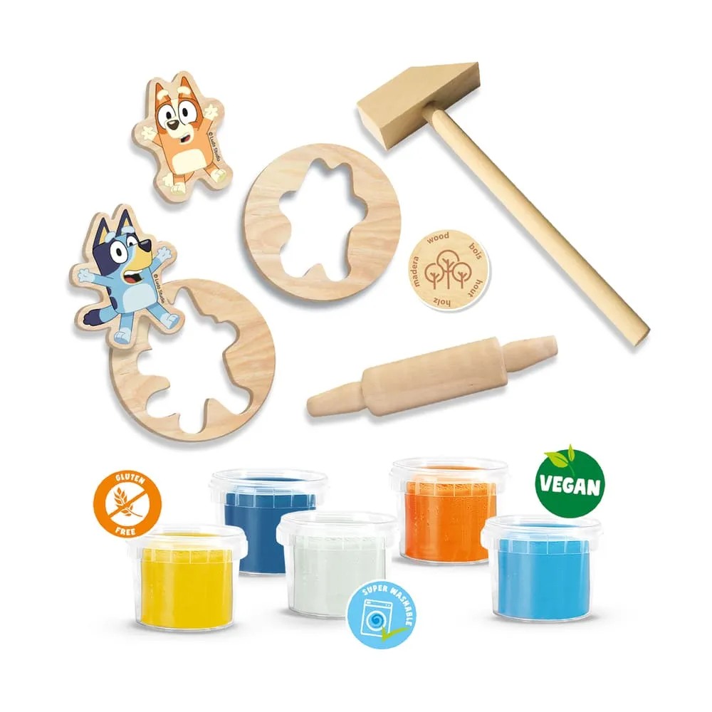 SES Creative Bluey modellervoks 4x90 g med figur