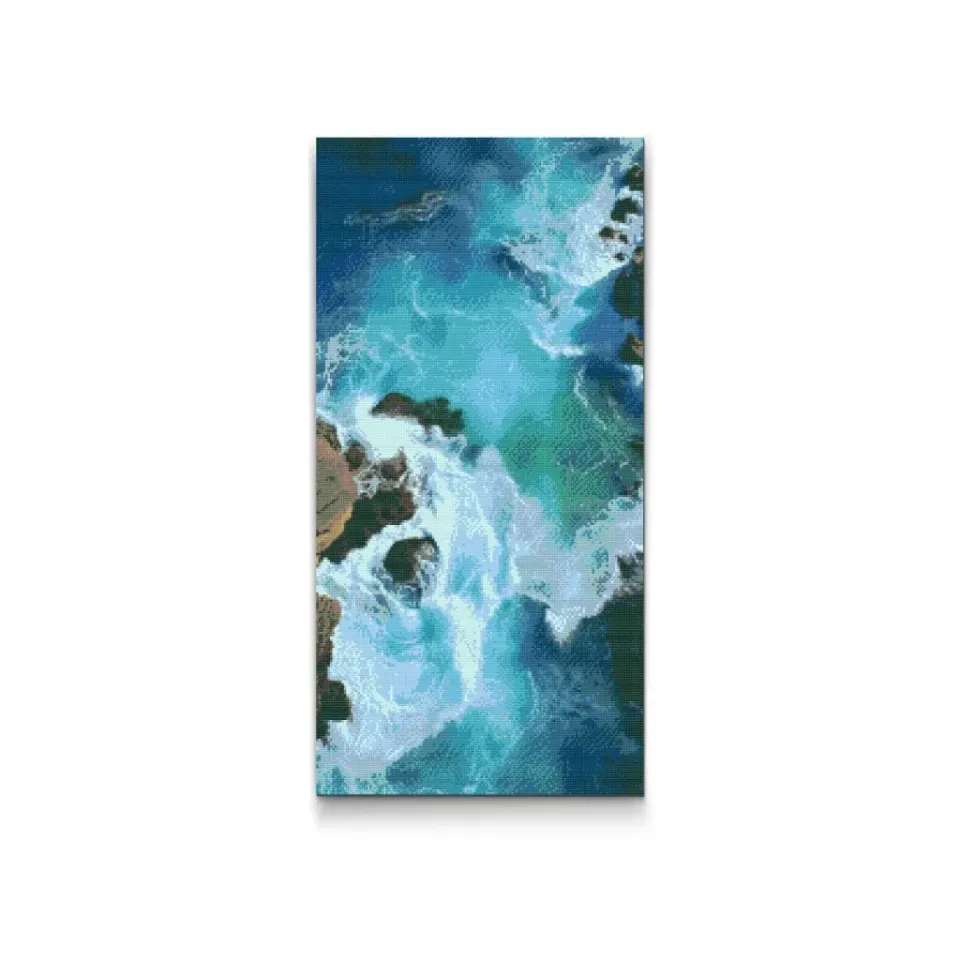 Road2Art Havets Overflade diamond paint 40x80 runde