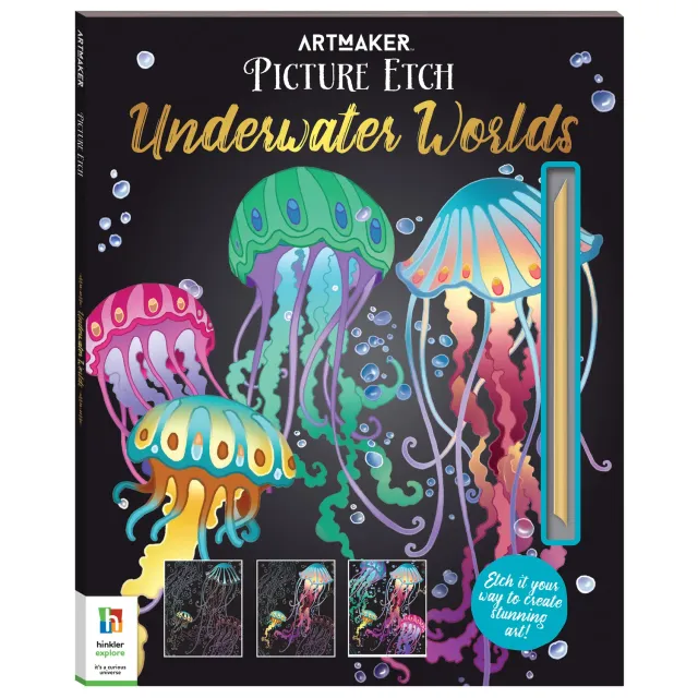 Decoden Magic Picture Etch Underwater Worlds skrabebog