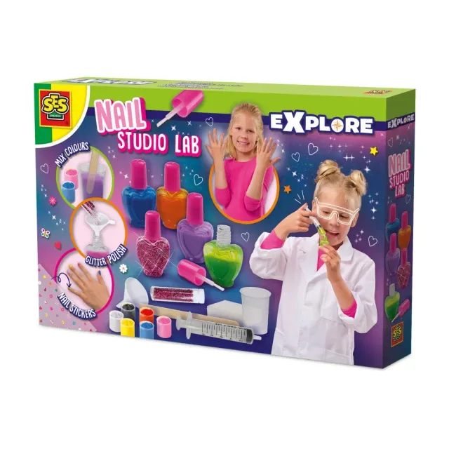 SES Creative Studio Lab neglelak sæt peel-off glitter