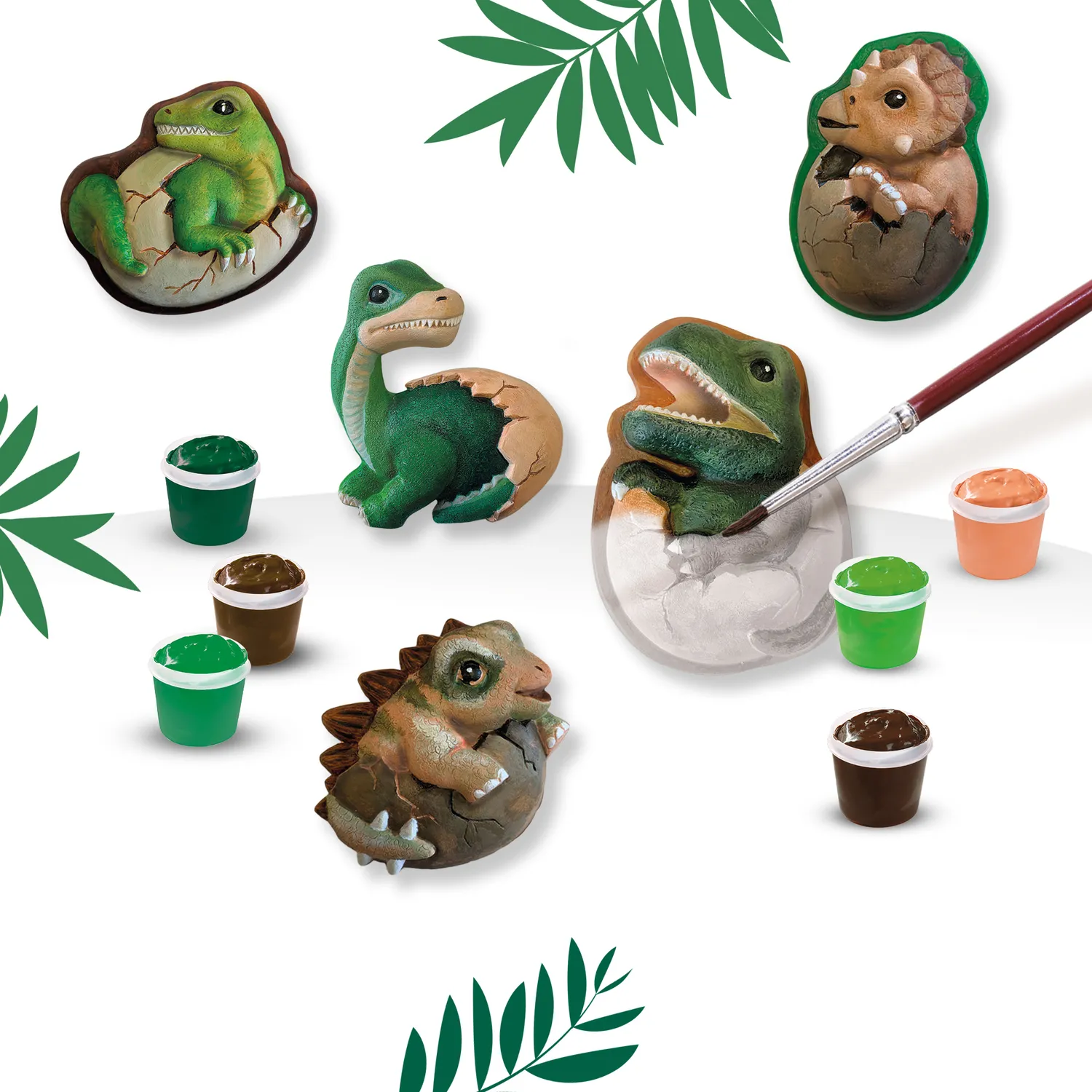 SES Creative støb og mal dinoæg gipssæt med maling