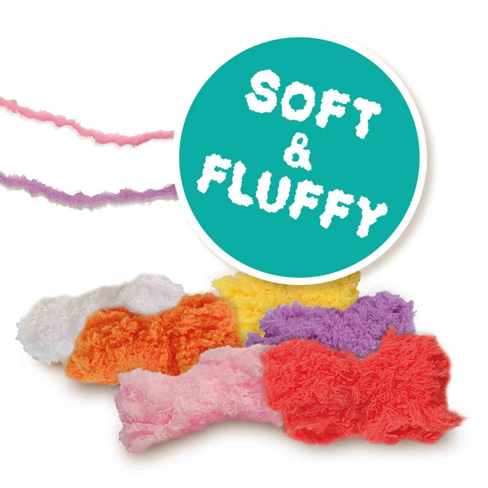 SES Creative fluffy dyr broderisæt 6 kort til børn