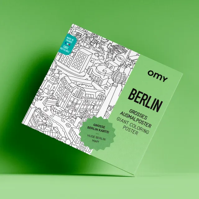 OMY Berlin kæmpe maleplakat bykort