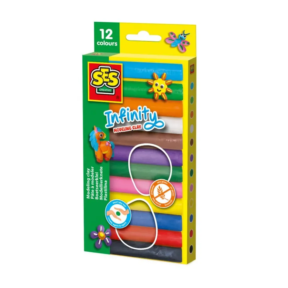 SES Creative Infinity Dough modellervoks 12x15 g