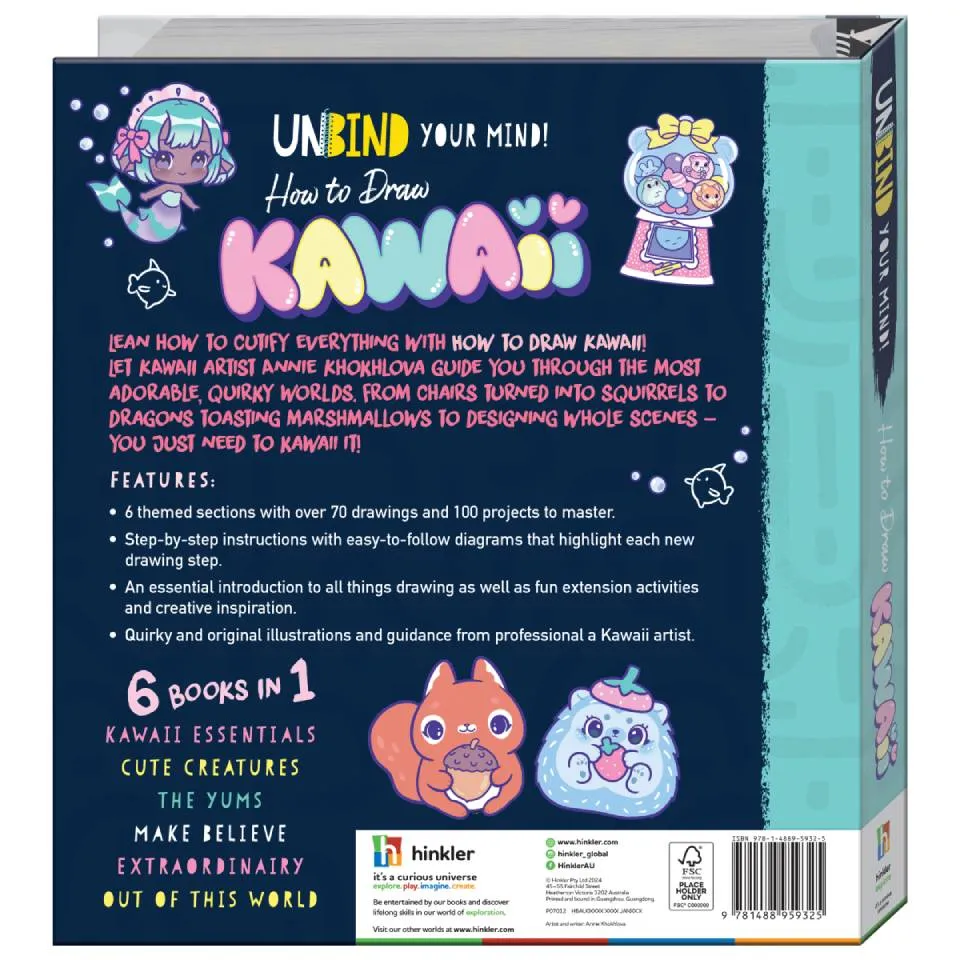 Decoden Magic How to Draw Kawaii tegnebog binder