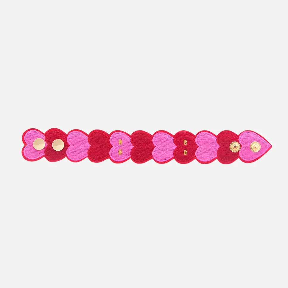 OMY Amour Pink armbånd broderet one size