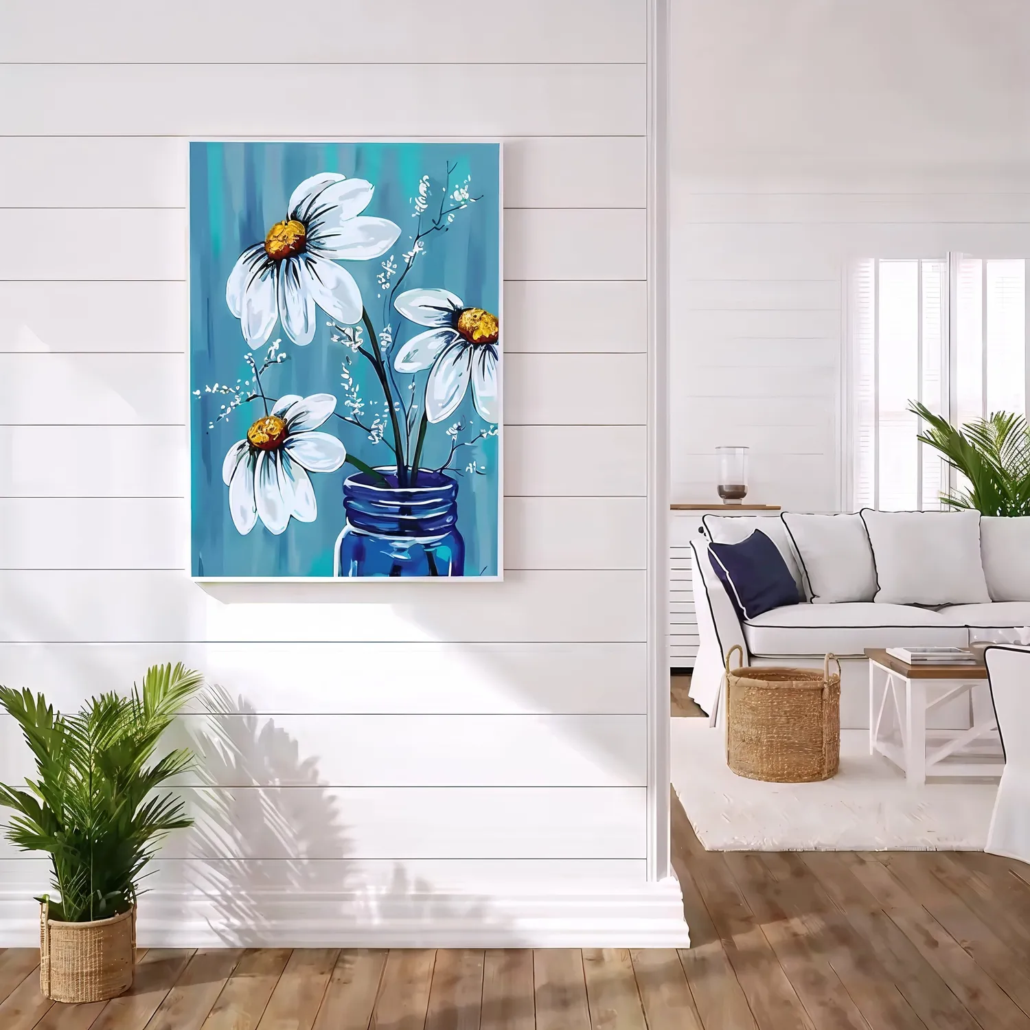 Craftsy Blomster Margueritter mal efter tal 40x50 blomst