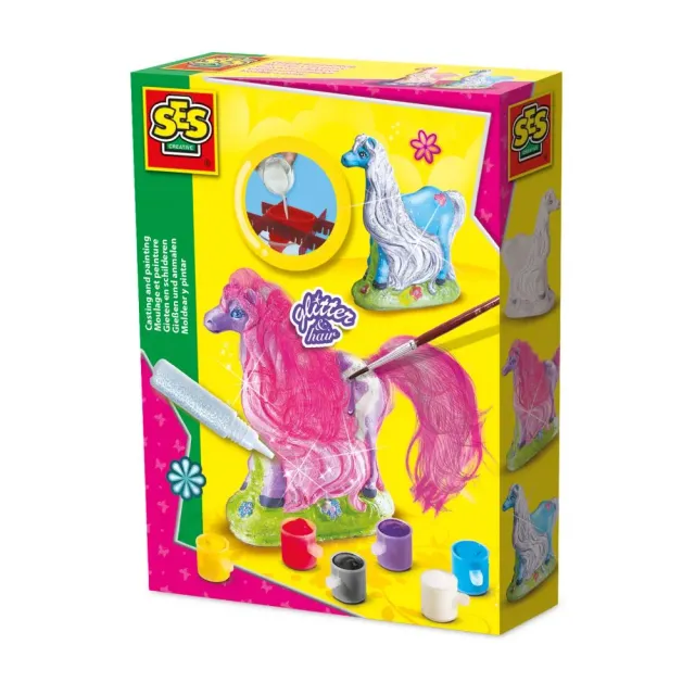 SES Creative Støb og mal Hest med manke gipssæt