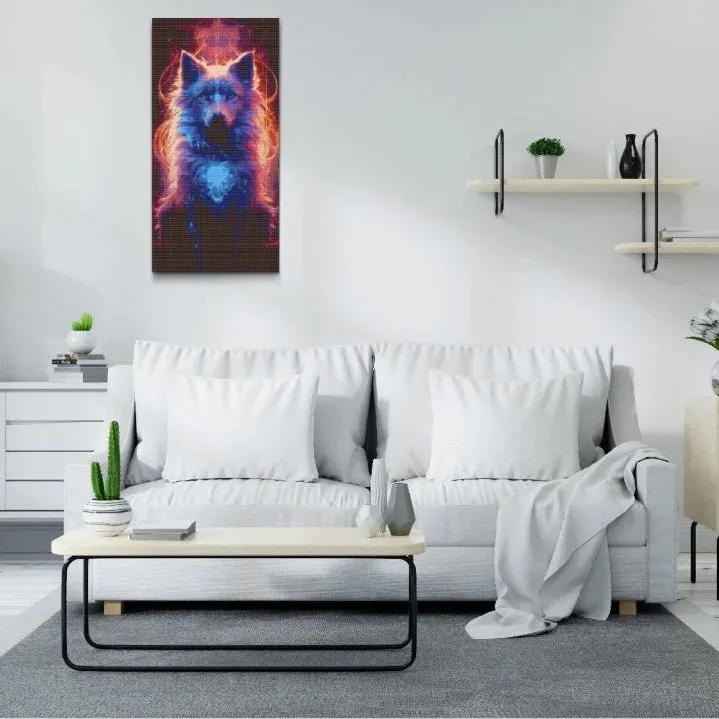 Road2Art Magisk Ulv diamond painting 40x80 cm