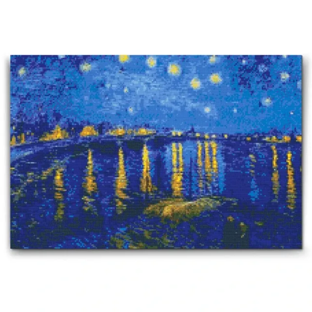Road2Art Stjernenat over Rhône diamond painting 60x80