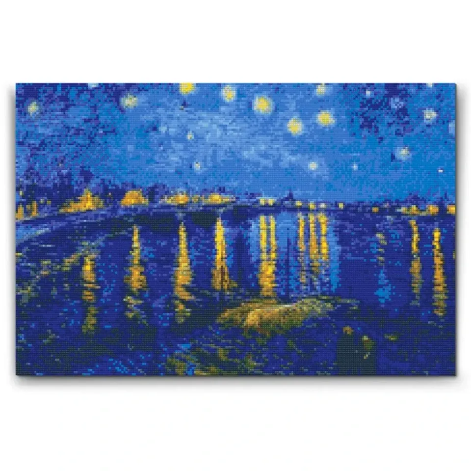 Road2Art Stjernenat over Rhône diamond painting 60x80