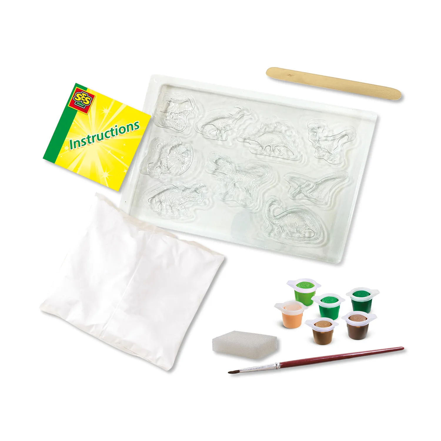 SES Creative Støb og mal Dinoworld støbesæt dino gips
