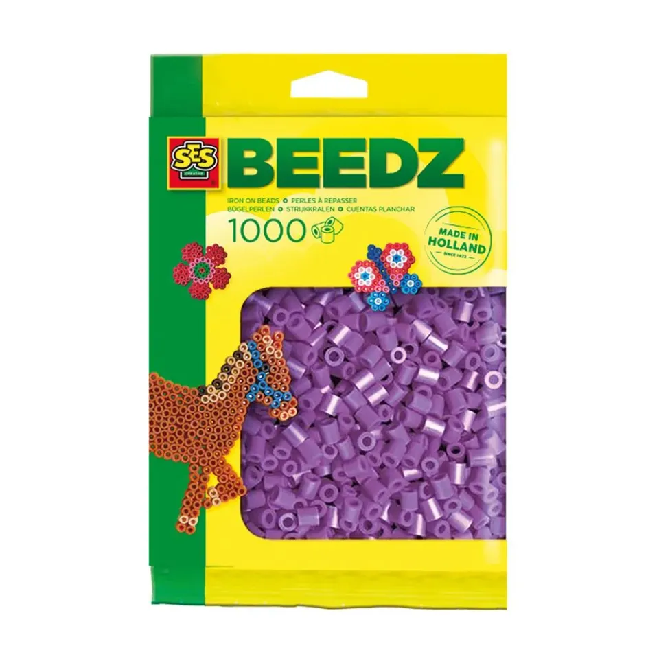 SES Creative Beedz 1000 strygperler lilla PVC-fri