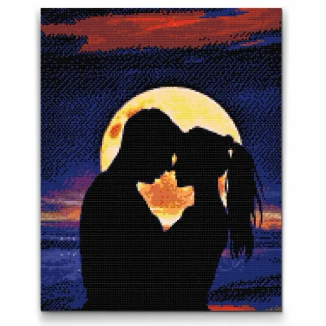 Road2Art Romantik Ved Solnedgang diamond painting 30x40