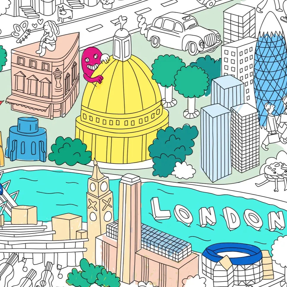OMY Posters Géants Londres kæmpe maleplakat London