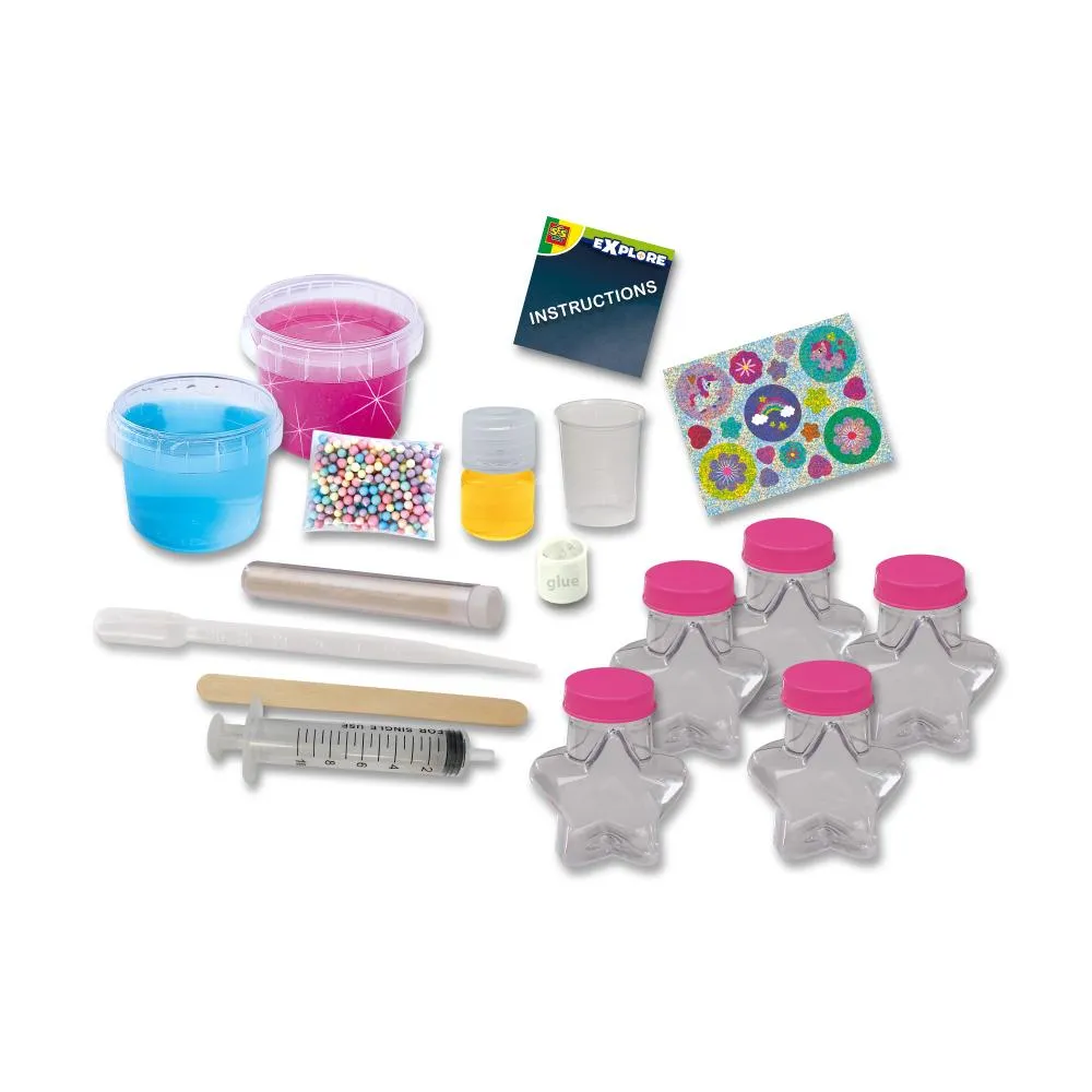SES Creative Slime Studio Lab slim-sæt 5 flasker vaskbar