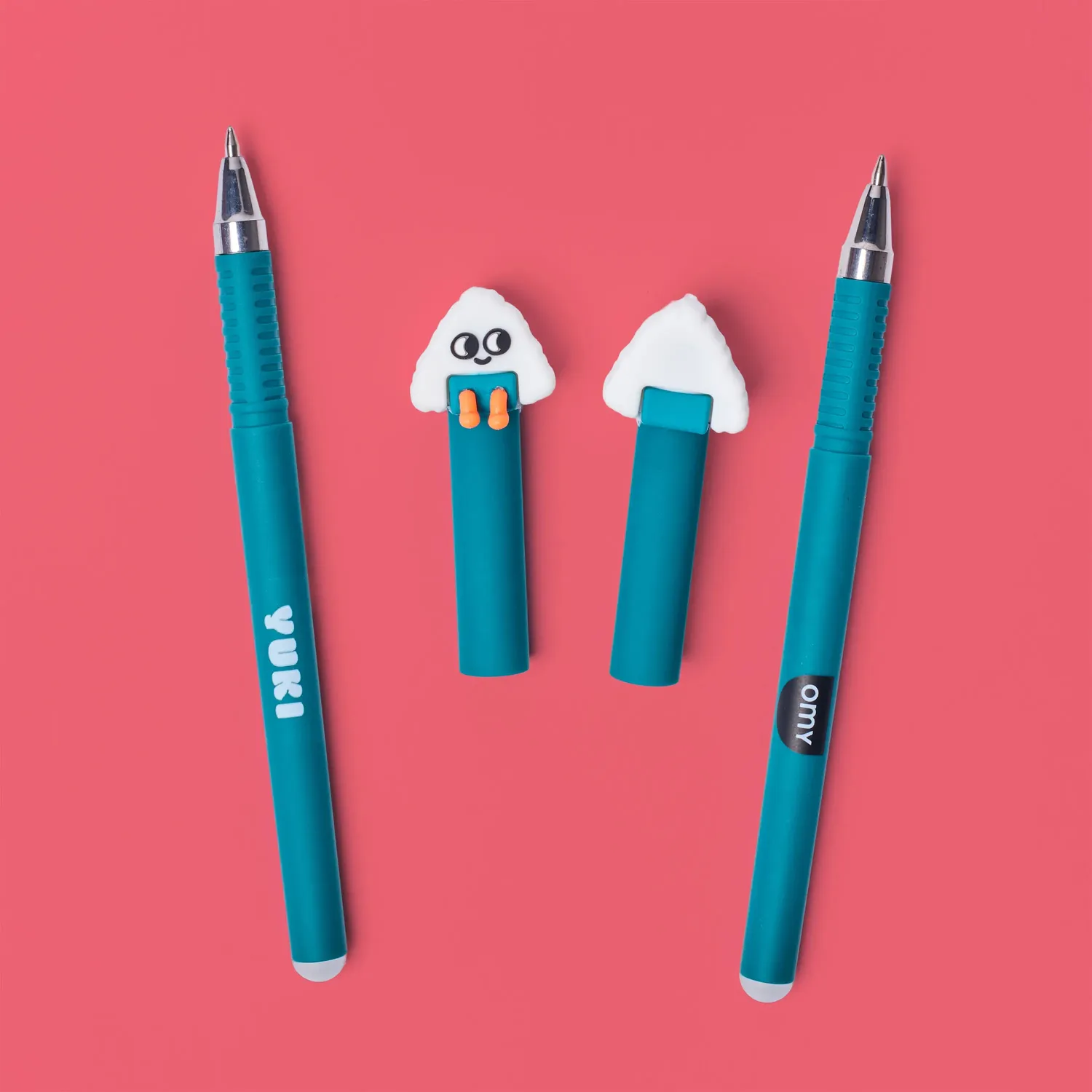 OMY Pen Buddies Bubble Yuki viskelæderpenne 2-pak