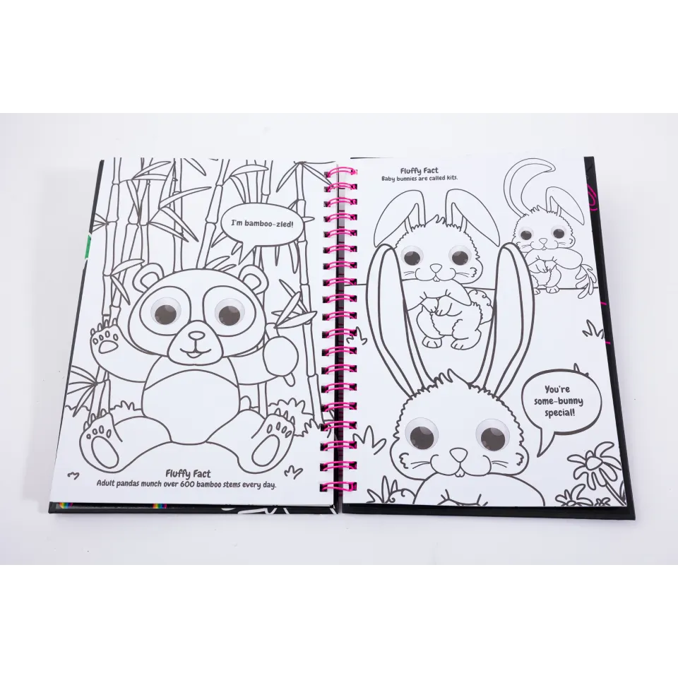 Decoden Magic Scratch Art Friends Baby Animals skrabebog