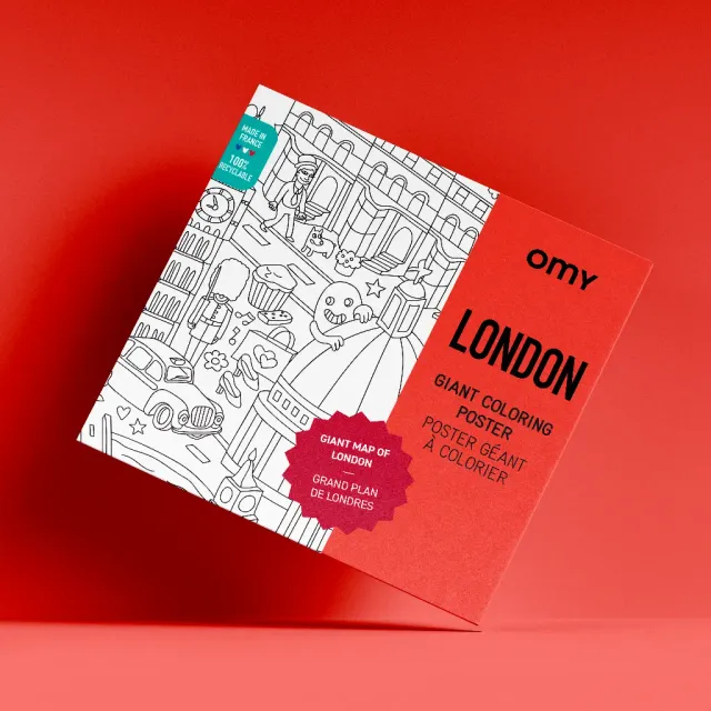 OMY Posters Géants Londres kæmpe maleplakat London