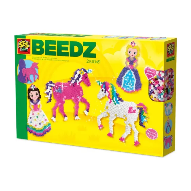 SES Creative Beedz strygeperler enhjørninge prinsesser med plader