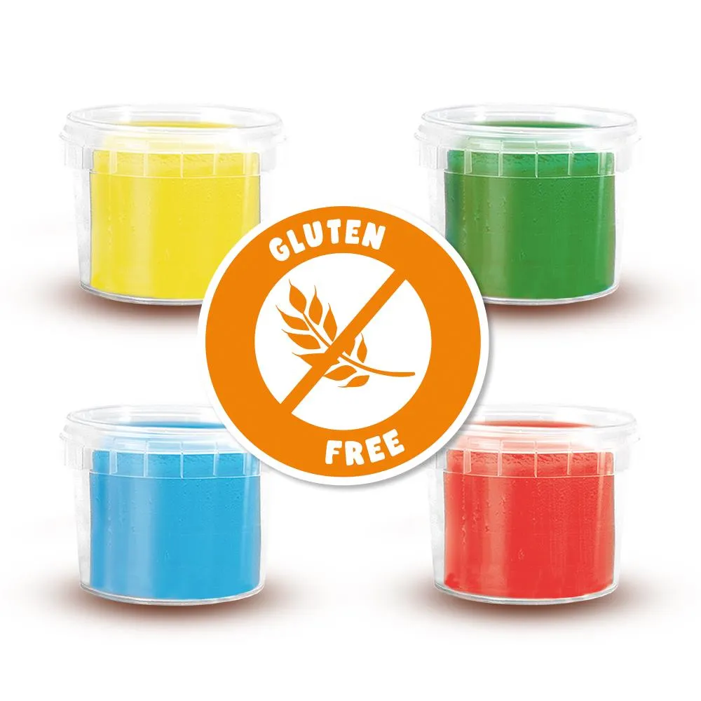 SES Creative Modellervoks 4x90g Rød Gul Grøn Blå