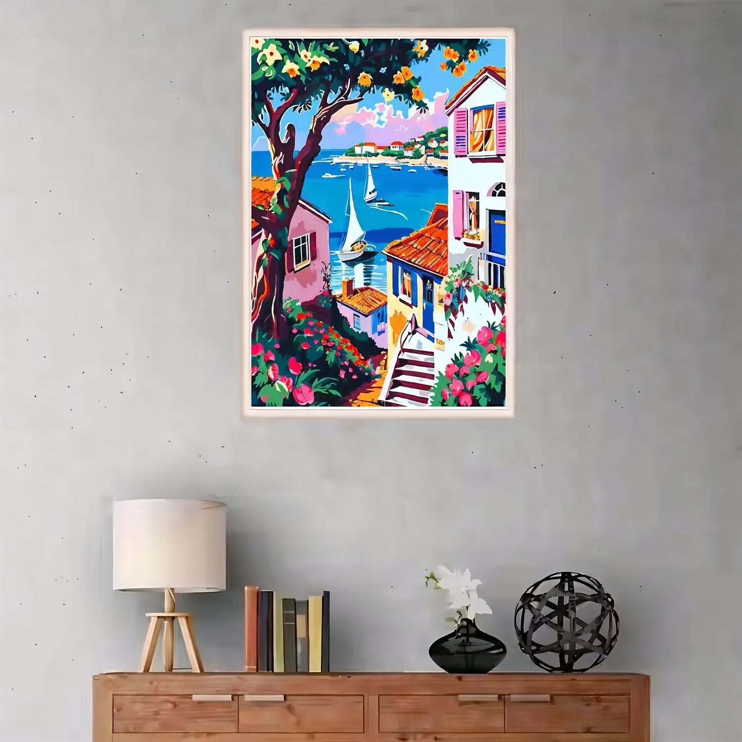 craftsy.dk By og Yachter mal efter tal 40x50 cm uden ramme