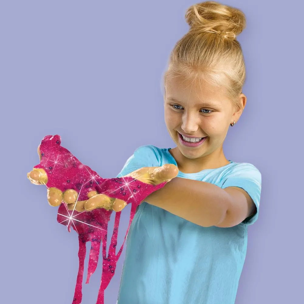 SES Slime Lab Unicorn slim-sæt lyserød glitter