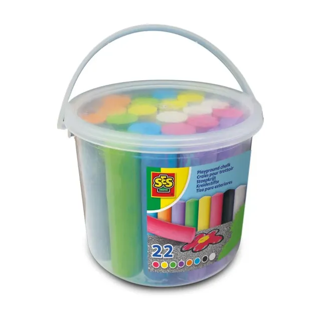 SES Creative fortovskridt 22 stk spand 8 farver