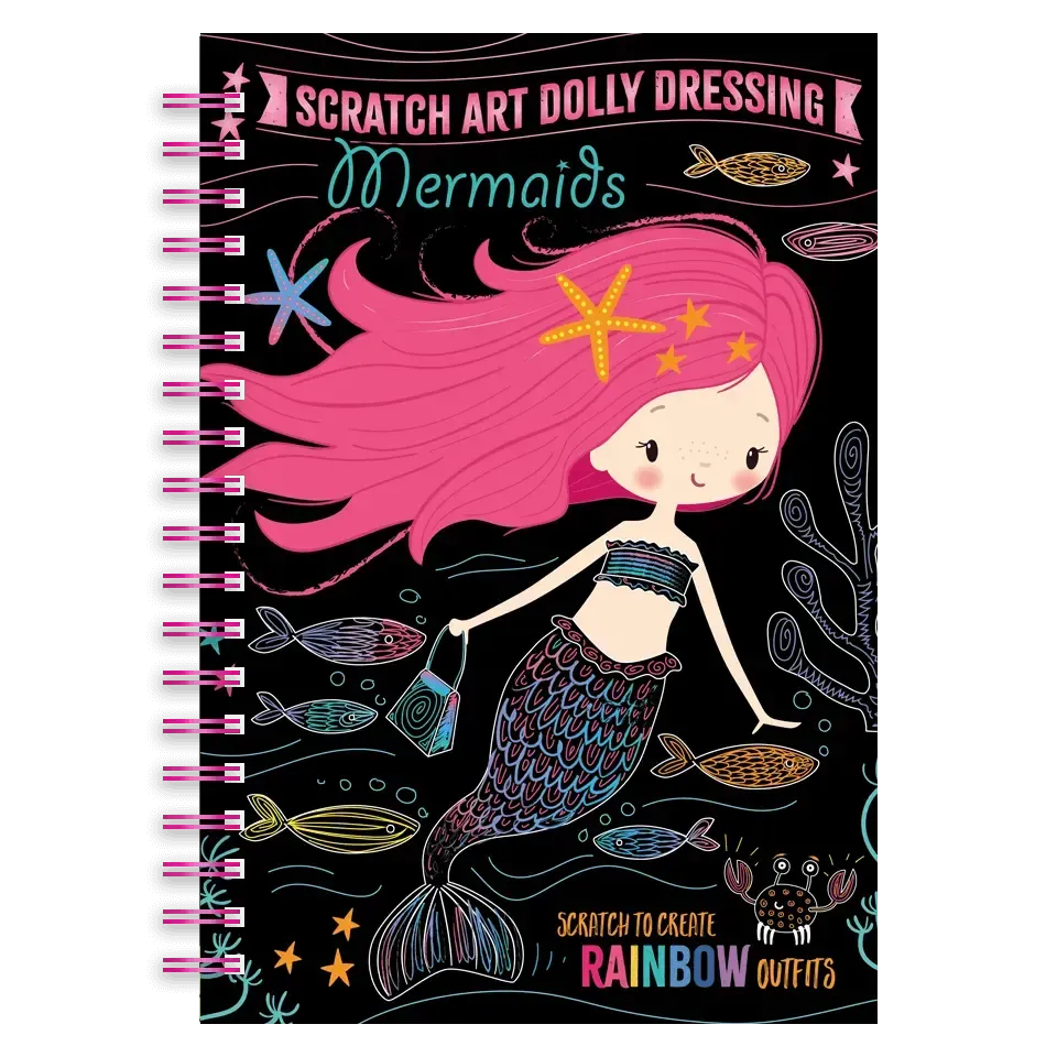 Decoden Magic Dolly Dressing Mermaids skrabebog