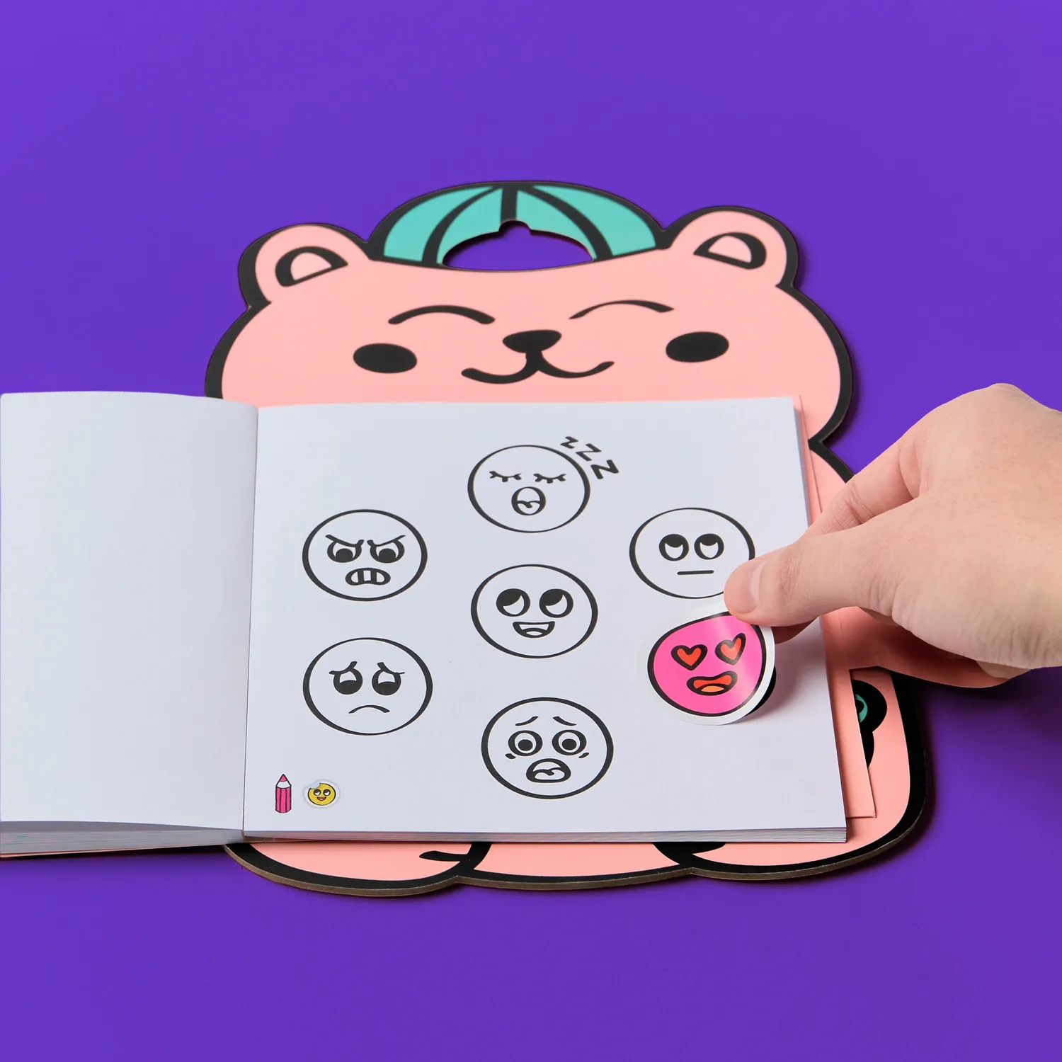 OMY Montessori Stickers Book følelser malebog