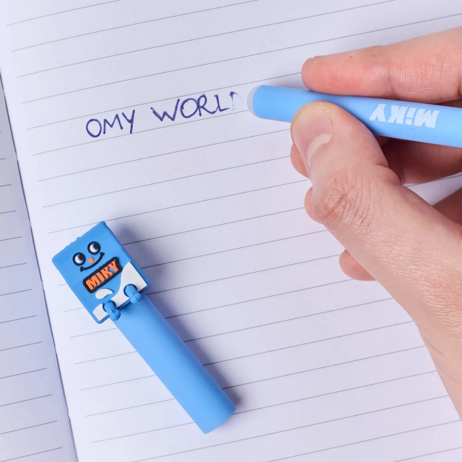 OMY Pen Buddies kuglepenne Leon Miky 2 stk sletbare